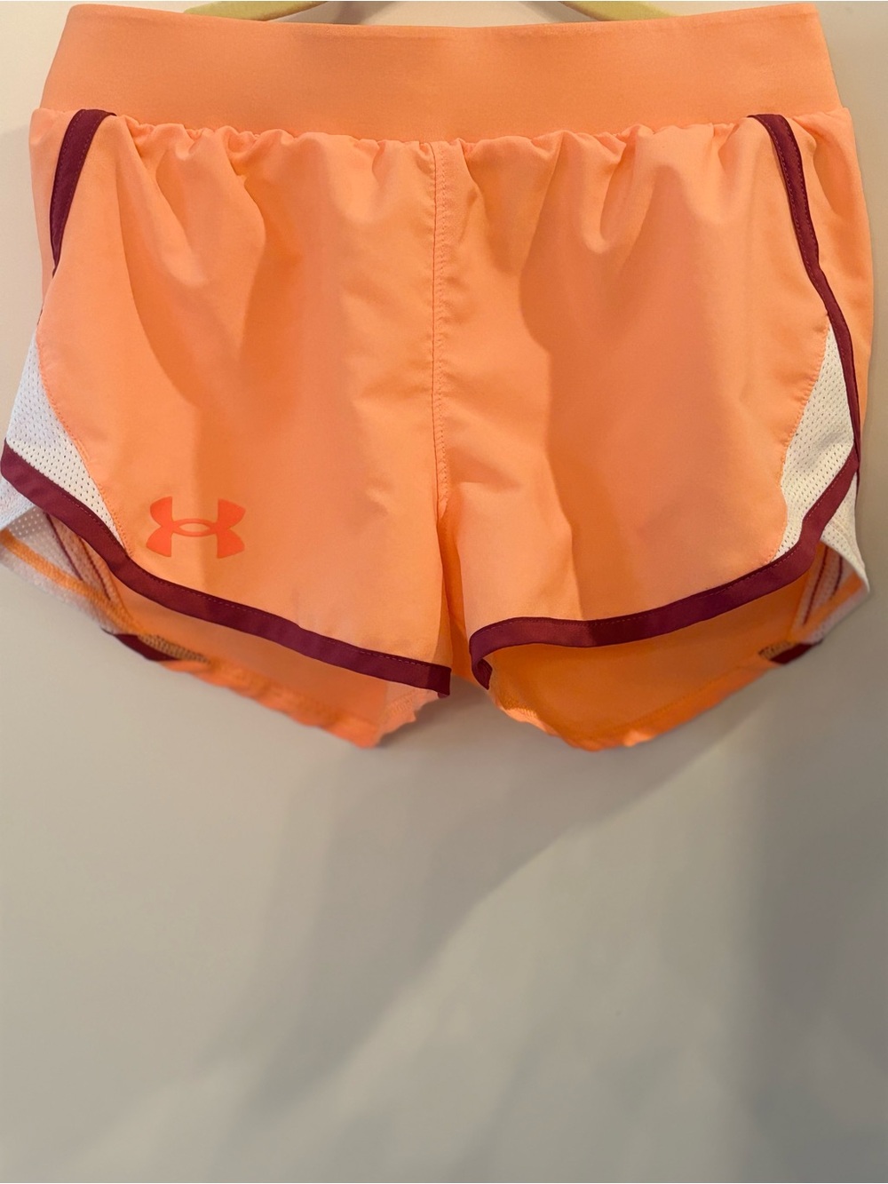 Under Armour orange and Maroon Athletic Running Shorts